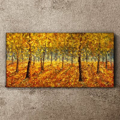 Fotobilder Goldener Wald in herbstlicher Aura