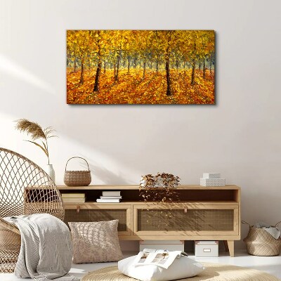 Fotobilder Goldener Wald in herbstlicher Aura
