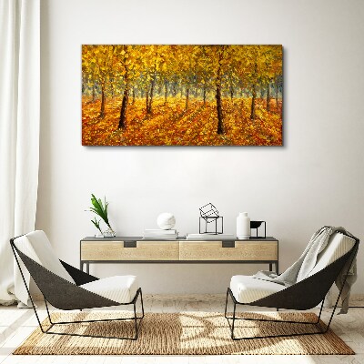 Fotobilder Goldener Wald in herbstlicher Aura