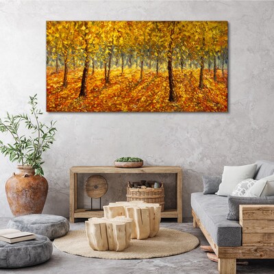 Fotobilder Goldener Wald in herbstlicher Aura