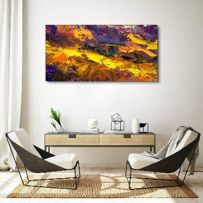 Bild auf leinwand Eine ausdrucksstarke Landschaft in intensiven Farben.