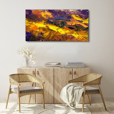 Bild auf leinwand Eine ausdrucksstarke Landschaft in intensiven Farben.