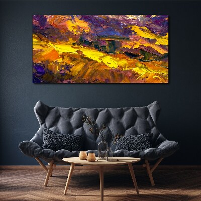 Bild auf leinwand Eine ausdrucksstarke Landschaft in intensiven Farben.
