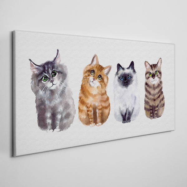 Foto auf leinwand Tiere Katzen malen