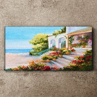 Bild auf leinwand Sommerliche Küstenlandschaft