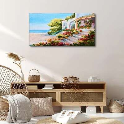 Bild auf leinwand Sommerliche Küstenlandschaft