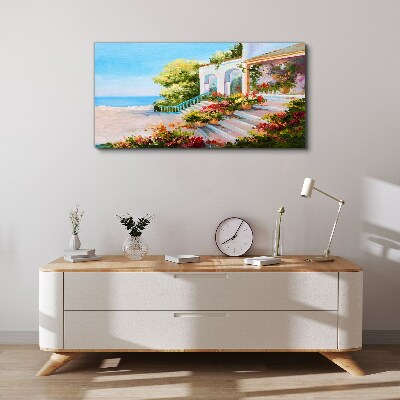 Bild auf leinwand Sommerliche Küstenlandschaft