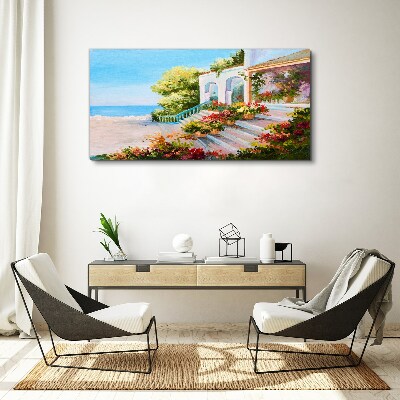 Bild auf leinwand Sommerliche Küstenlandschaft