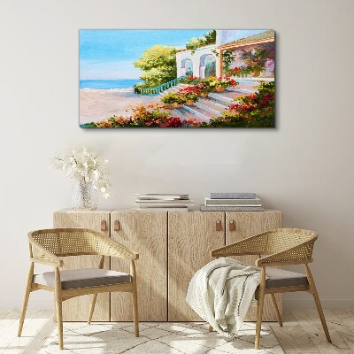 Bild auf leinwand Sommerliche Küstenlandschaft