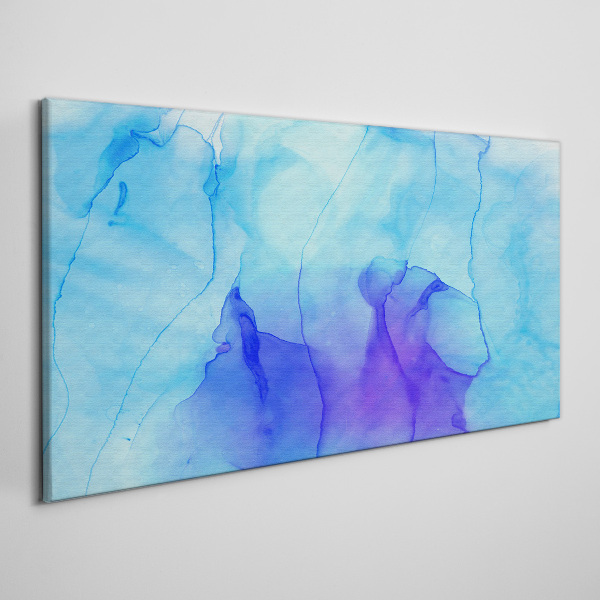 Foto auf leinwand Wellen aus Blau und Violett
