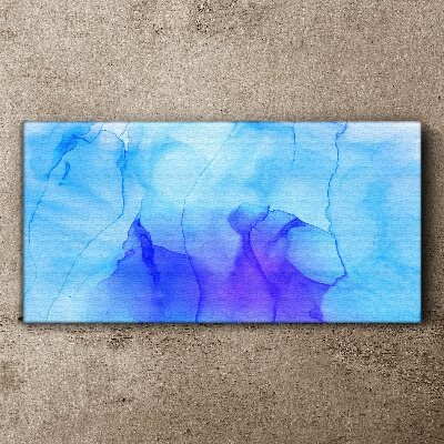 Foto auf leinwand Wellen aus Blau und Violett