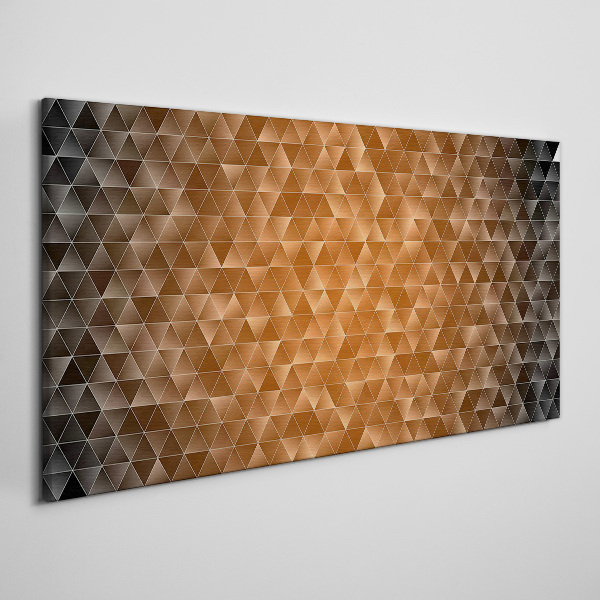 Foto auf leinwand Geometrie in Brauntönen