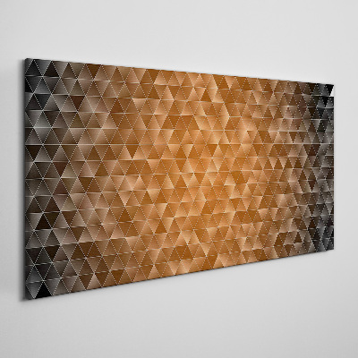 Foto auf leinwand Geometrie in Brauntönen