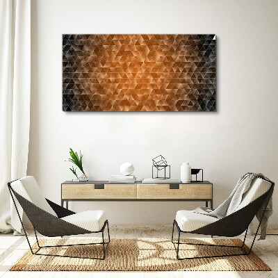 Foto auf leinwand Geometrie in Brauntönen