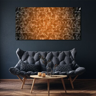 Foto auf leinwand Geometrie in Brauntönen