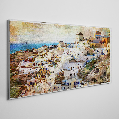 Foto auf leinwand Santorini in der Sonne