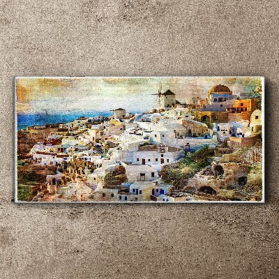 Foto auf leinwand Santorini in der Sonne