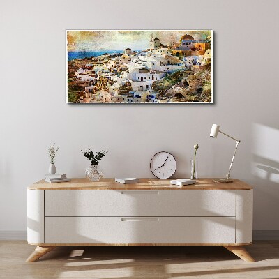 Foto auf leinwand Santorini in der Sonne