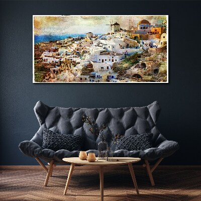 Foto auf leinwand Santorini in der Sonne
