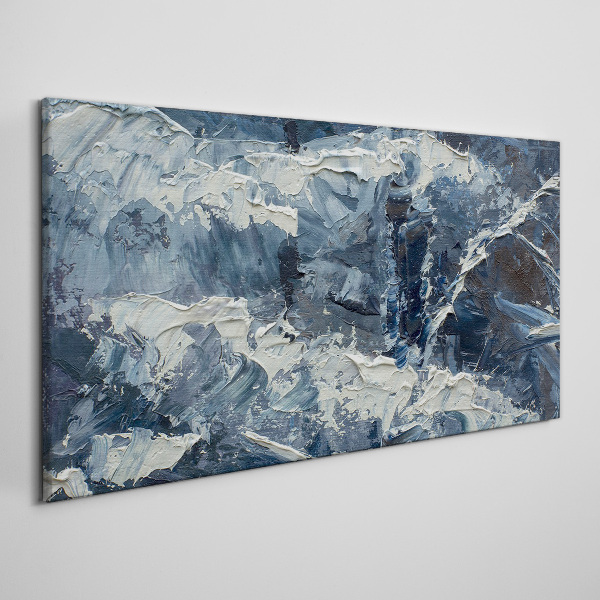 Foto auf leinwand Winterlandschaft in Blautönen