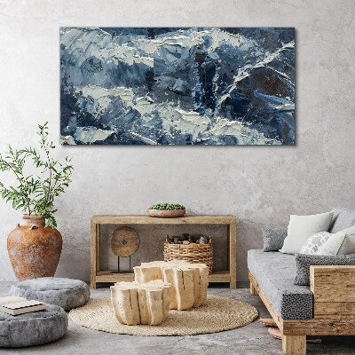 Foto auf leinwand Winterlandschaft in Blautönen