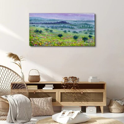 Wandbild Landschaft in Pastellfarben