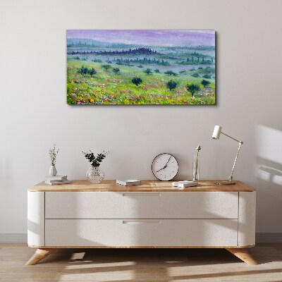 Wandbild Baumlandschaft malen