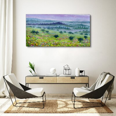 Wandbild Landschaft in Pastellfarben