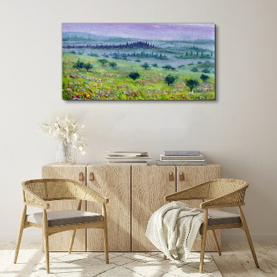 Wandbild Baumlandschaft malen