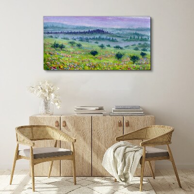 Wandbild Landschaft in Pastellfarben