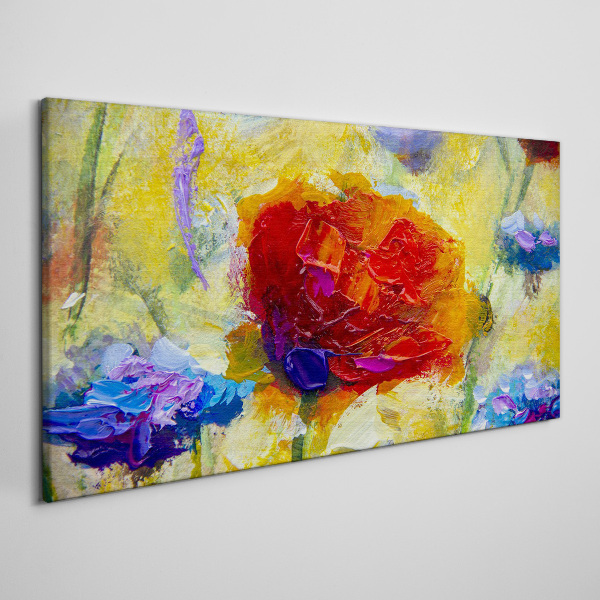 Leinwandbild Florale Farbexplosion