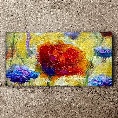 Leinwandbild Florale Farbexplosion