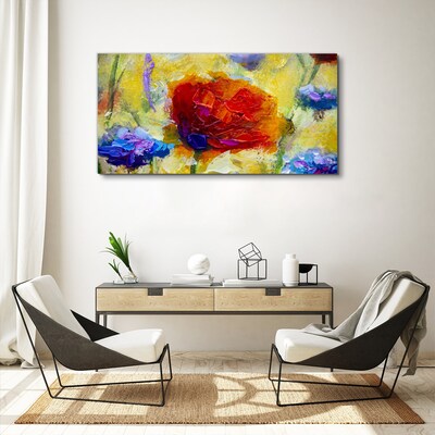 Leinwandbild Florale Farbexplosion