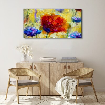 Leinwandbild Florale Farbexplosion