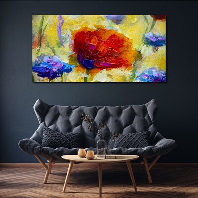 Leinwandbild Florale Farbexplosion