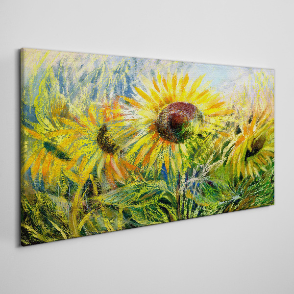 Foto auf leinwand Sonnenblumen in der Sommersonne