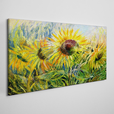Foto auf leinwand Sonnenblumen in der Sommersonne