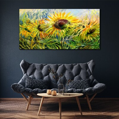 Foto auf leinwand Sonnenblumen in der Sommersonne