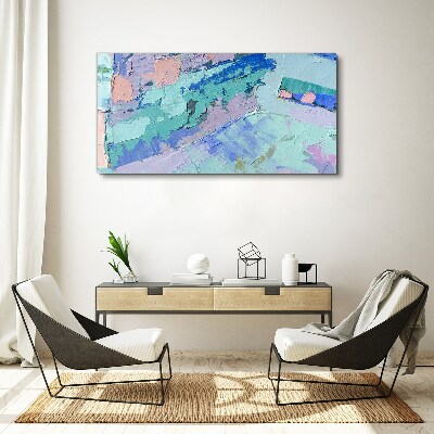 Foto auf leinwand Abstrakte Landschaften in Pastellfarben