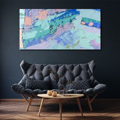 Foto auf leinwand Abstrakte Landschaften in Pastellfarben