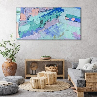 Foto auf leinwand Abstrakte Landschaften in Pastellfarben