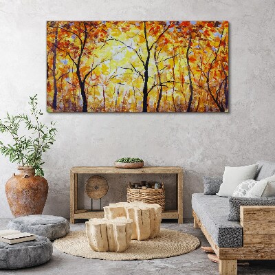 Bild auf leinwand Herbstwald