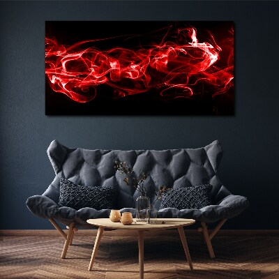 Foto auf leinwand Tanzende rote Streifen