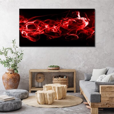 Foto auf leinwand Tanzende rote Streifen
