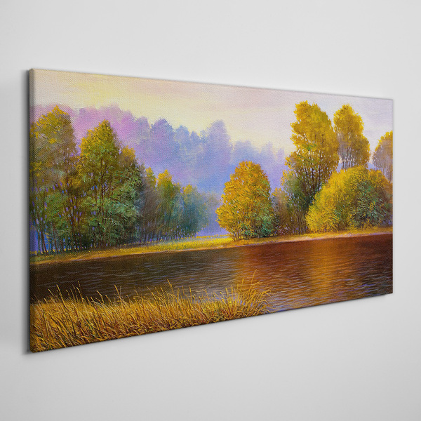 Foto auf leinwand Eine friedliche Herbstlandschaft