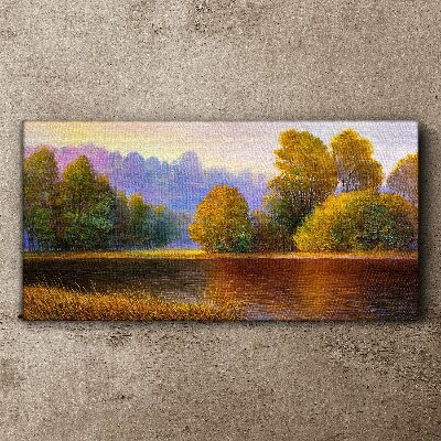 Foto auf leinwand Eine friedliche Herbstlandschaft