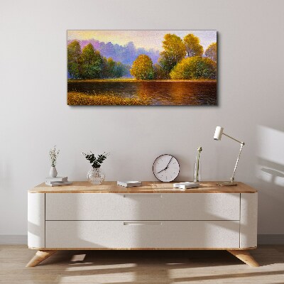 Foto auf leinwand Eine friedliche Herbstlandschaft