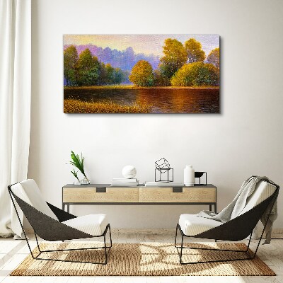 Foto auf leinwand Eine friedliche Herbstlandschaft