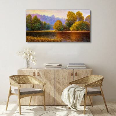 Foto auf leinwand Eine friedliche Herbstlandschaft
