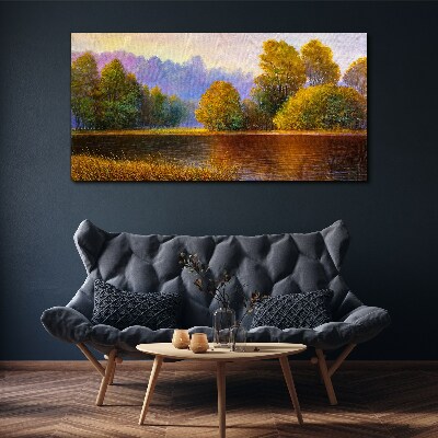 Foto auf leinwand Eine friedliche Herbstlandschaft